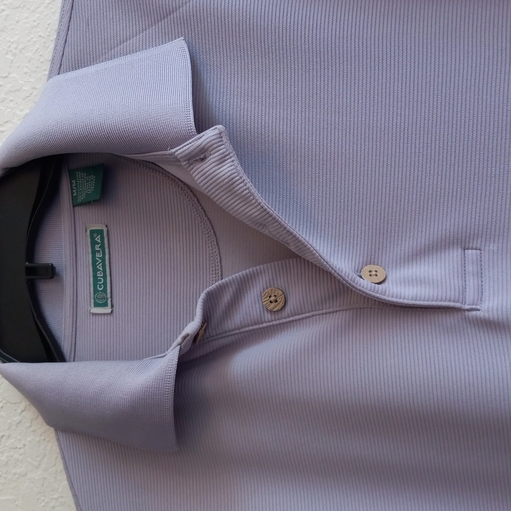 Cubavera Lavendar Short Sleeve Polo